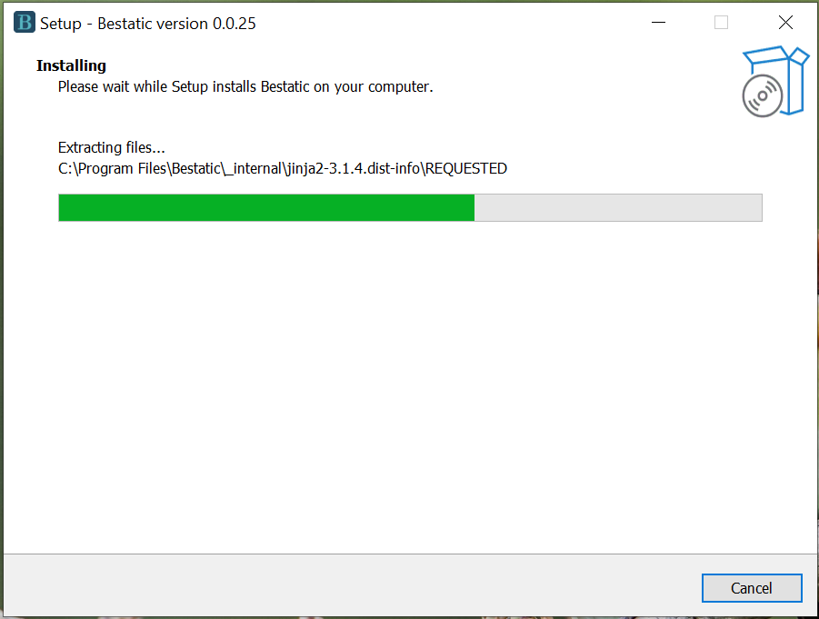 Bestatic ready to install